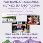Pole dance, Mintzaian, euskarak 365, euskararen urtaroa